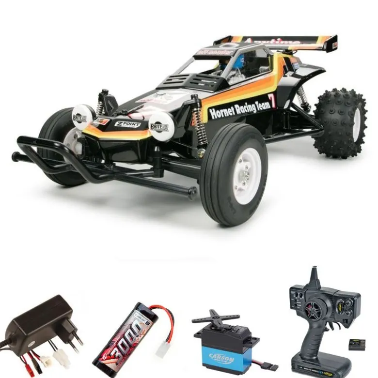 Tamiya 58336SETThe Hornet 2004 2WD Buggy LWA 1:10 Bausatz Komplettset