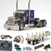 Tamiya 56344SETTRGrand Hauler Customized komplett inkl. Flachbett, LED, Lager mit Carbon-Look Steuerung