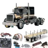 Tamiya 56336SETTRKing Hauler Black Edition komplett inkl. Flachbett,LED,Lager mit Carbon-Look Steuerung