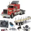 Tamiya 56301SET3Truck King Hauler komplett + MFC-01, Flachbett, Kugellager mit carbon-Look Steuerung
