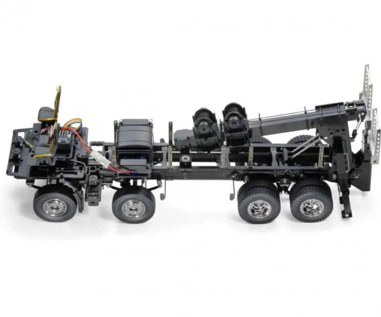 Tamiya 56362SET2Volvo FH16 Globetrotter 8x4 Abschlepper 1:14 Set MFC, ACU Komplettset mit MFC-03, ACU-Hebeeinheit Carbon-Look Funke