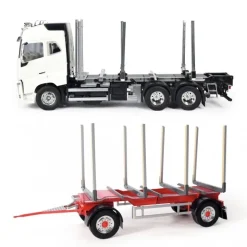 Tamiya 56360SET2Volvo FH16 Globetrotter 750 6x4 Set mit Rungenanhänger 1:14