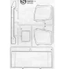 Tamiya 319115372S-Teile Fenster/Son.-Bl.MB Actros 56335