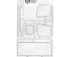 Tamiya 319115372S-Teile Fenster/Son.-Bl.MB Actros 56335