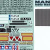 Tamiya 319495822Sticker MAN TGX 18.540 Version II