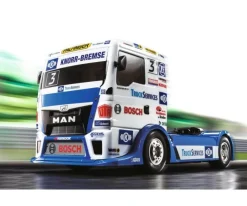 Tamiya 58632Team Hahn Racing MAN TGS TT-01E, Bausatz inkl. Regler, 1:14