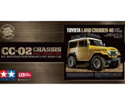 Tamiya 58715Toyota Land Cruiser 40 CC-02 4WD Crawler 1:10 Bausatz + LED