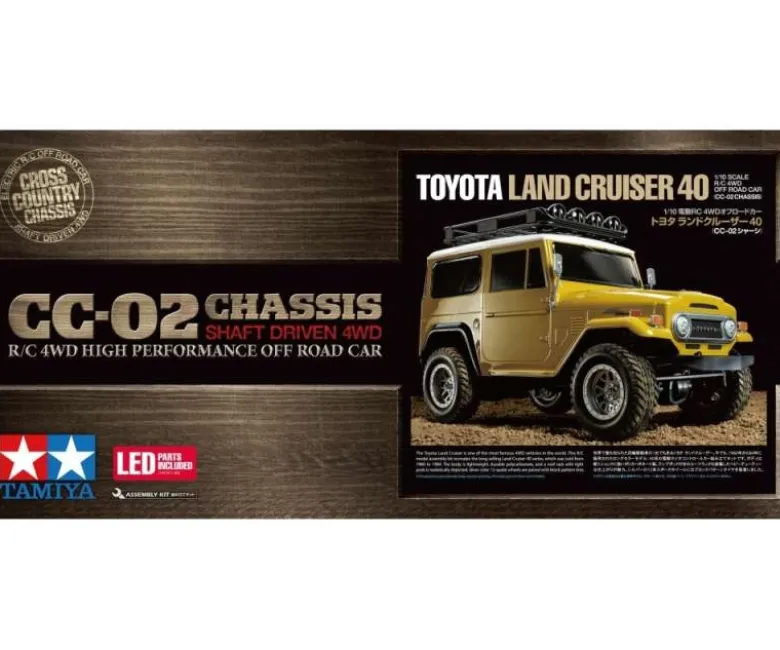 Tamiya 58715Toyota Land Cruiser 40 CC-02 4WD Crawler 1:10 Bausatz + LED