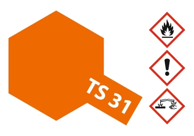 Tamiya 85031TS-31 Leuchtorange glänzend 100ml