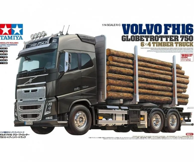 Tamiya 56360Volvo FH16 Globetrotter 750 6x4 Timber Truck 1:14