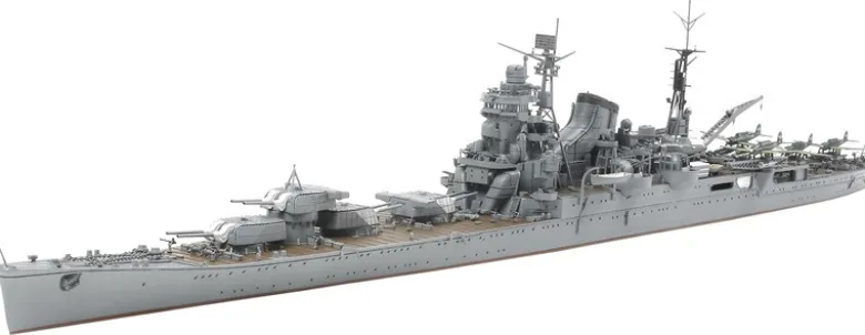 Tamiya 78024WWII JPN Schwerer Kreuzer Tone, Plastikbausatz, 1:350