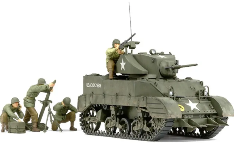 Tamiya 35313WWII US M5A1 Leichter Panzer mit Mörser 1:35