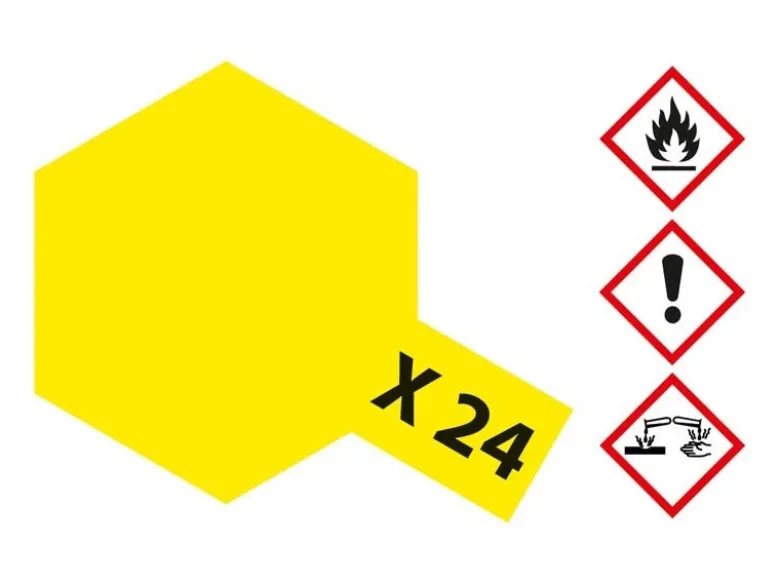 Tamiya 81024X-24 Klar-Gelb glänzend 23ml Acrylfarbe