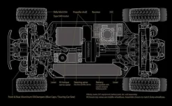 Tamiya 58738XM-01 Pro Chassis Kit 4WD Tourenwagen 1:10 Bausatz M-Chassis größe 210/225/239MM Radstand