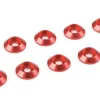 Team Corally C-3213-30-5Aluminium Unterlegscheiben für M3 Senkkopfschrauben rot (10)