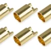 Team Corally C-50164Bullet-Buchse 6,5mm vergoldet, sehr geringer Widerstand (6) Lötanschluss gerade/senkrecht