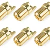 Team Corally C-50155Bullet-Stecker 6,5mm vergoldet, sehr geringer Widerstand (6) Lötanschluss gerade/senkrecht