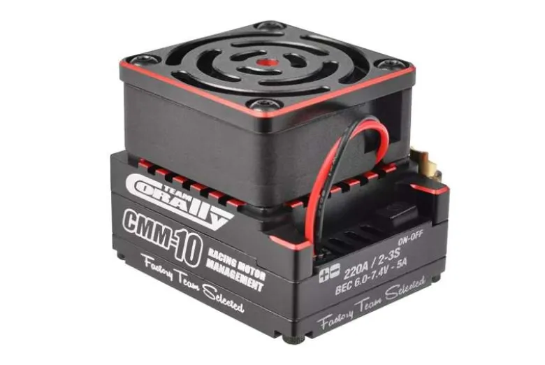 Team Corally C-53030CMM-10 Racing Controller - 2-3S - 220A - BEC 6-7.4V 5A Sensored / Sensorless für 1:8 Fahrzeuge
