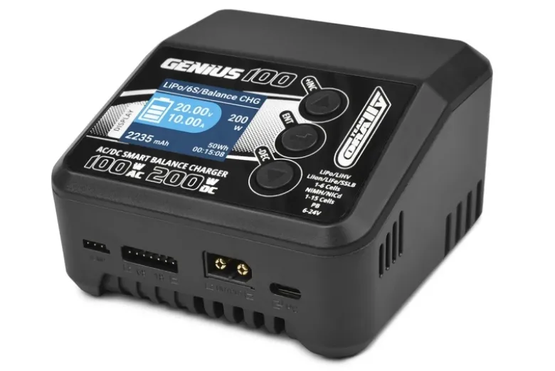 Team Corally C-51030-EUX-100 Smart-Ladegerät 100W AC / 200W DC - 20V PB 1x 6S LiXX oder 15 NiXX