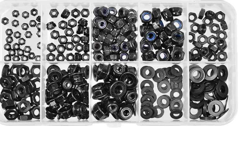 Team Corally C-38516Stoppmuttern, Muttern, U-Scheiben Set M2 / M2.5 / M3 / M4