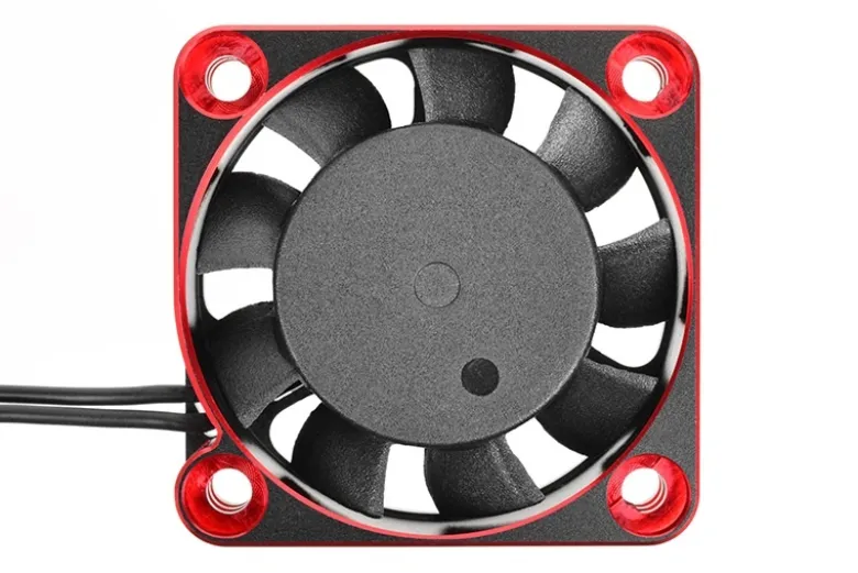 Team Corally C-53112-1TF-40 Ultra High Speed Lüfter 40mm 8,75V BEC Alu rot/schw.