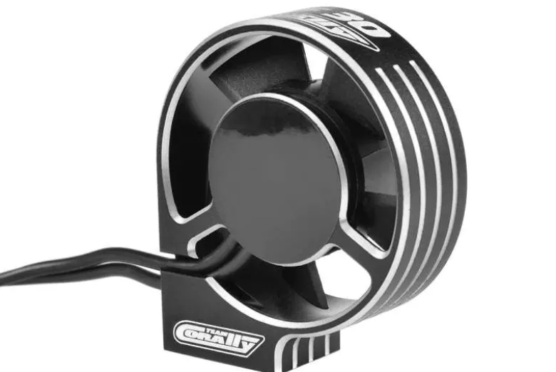Team Corally C-53115-2XF-30 Ultra High Speed Lüfter 30mm, schwarz/silber, BEC