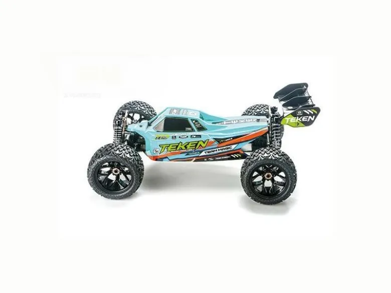 Team Magic TM560020BTEKEN 4WD Brushless Truggy 1/8 waterproof RTR, blau/grün