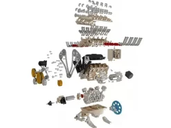 Thicon Models 21012Motor 8-Zylinder Metall Bausatz Motorblock, champagner