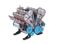 Thicon Models 21012Motor 8-Zylinder Metall Bausatz Motorblock, champagner