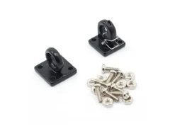 Thicon Models 20038Zugöse mit Kupplung Metall schwarz Set