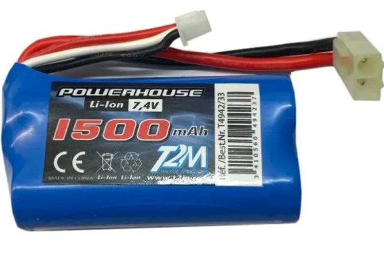 T2M T4942/33Li-Ion Akku 7,4V 1500mAh für Pirate Swinger