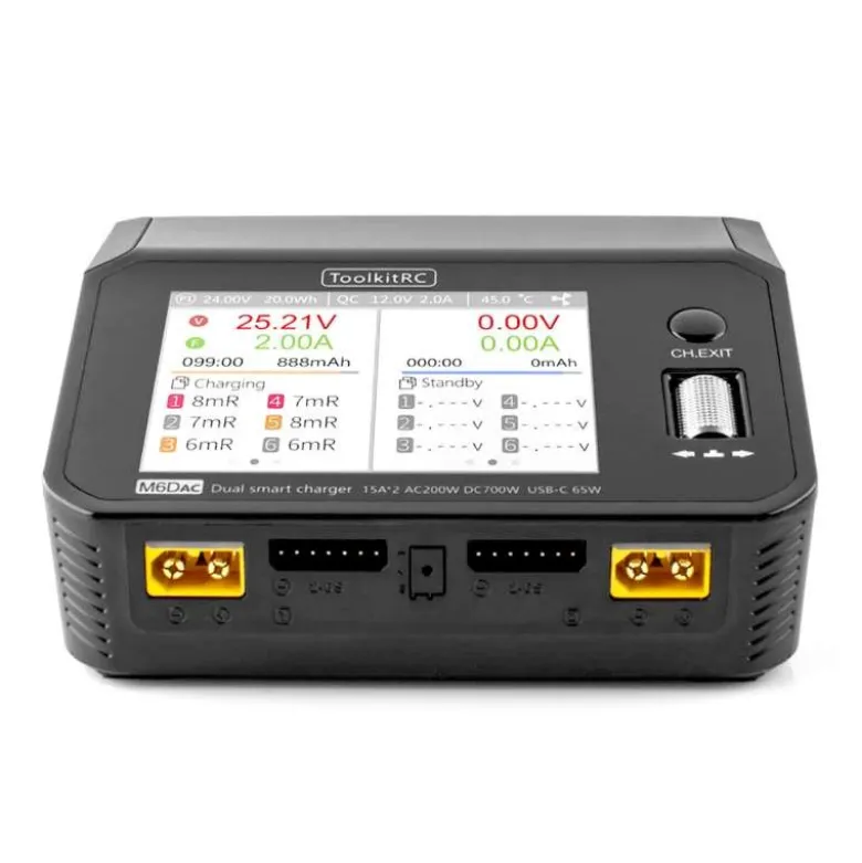 ToolkitRC TK11500M6DAC LiPo 1-6S 15A 2 Kanal Ladegerät AC/DC