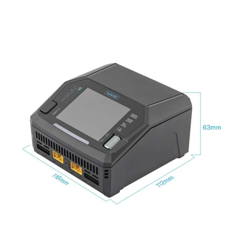 ToolkitRC TK14100M6DAC V2 LiPo 1-6S 16A 2 Kanal Ladegerät AC/DC