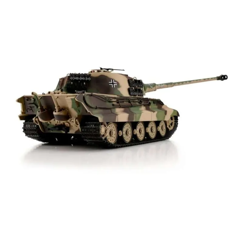 Torro 13306-CARC Königstiger Henschelturm tarn Panzer BB+IR 1:16 RTR