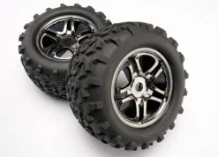Traxxas 4983AReifen E-Maxx 3.8Zoll auf Felge verklebt 17mm Revo für 17mm Traxxas Sternmitnehmer