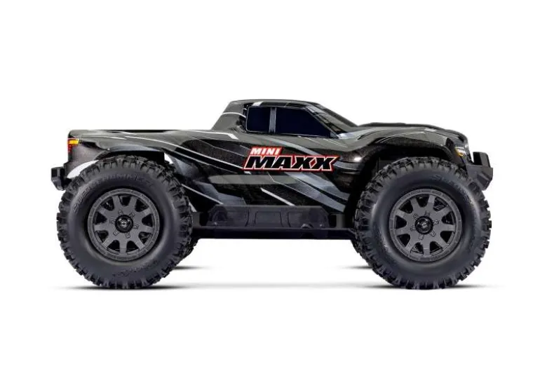 Traxxas 107154-1-BLKMINI-MAXX 4WD BL-2S Brushless, HD-Teile, RTR, schwarz