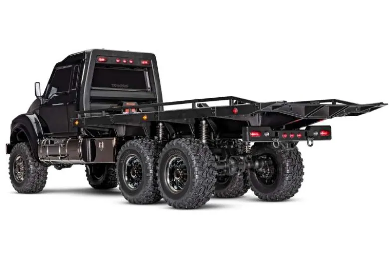 Traxxas 88086-84BLKSET2TRX-6 Ultimate RC Hauler Truck 6x6 RTR 1:10, schwarz inkl. Lipo-Akku, Power Plus 80 Ladegerät & Adapter
