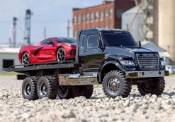 Traxxas 88086-84BLKSET2TRX-6 Ultimate RC Hauler Truck 6x6 RTR 1:10, schwarz inkl. Lipo-Akku, Power Plus 80 Ladegerät & Adapter