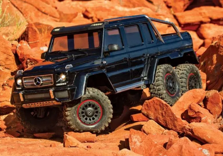 Traxxas 88296-4BLKTRX-6 MB G63 AMG 6x6 Brushed Crawler 1:10 RTR, schwarz inklusive LED Set