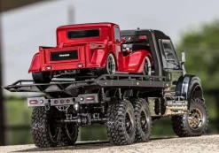 Traxxas 88086-84BLKTRX-6 Ultimate RC Hauler Truck 6x6 RTR 1:10, schwarz mit Winde LED-Licht Aktion-Black