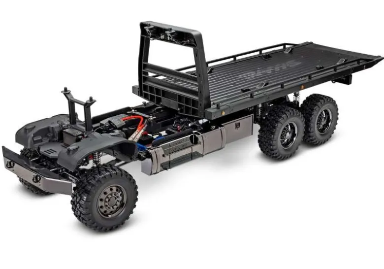 Traxxas 88086-84BLKTRX-6 Ultimate RC Hauler Truck 6x6 RTR 1:10, schwarz mit Winde LED-Licht Aktion-Black