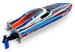 Traxxas 106064-4-BLUEDISRUPTOR 26 Zoll V-Rumpf BL Boot Selbstaufrichtung, blau bei 4S Lipo bis 60 km/H