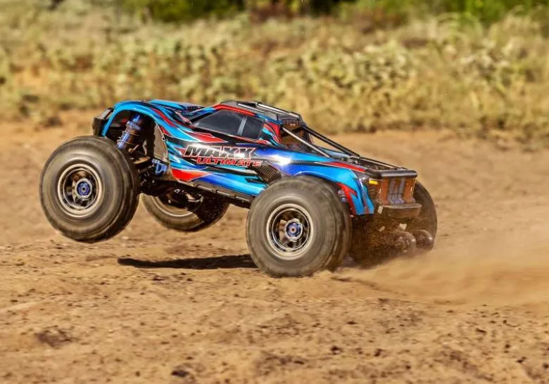 Traxxas 89087-4-BLUEMAXX Ultimate 4x4 Brushless Monster-Truck, 1:10, blau