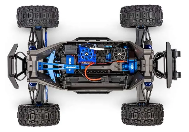 Traxxas 89087-4-BLUEMAXX Ultimate 4x4 Brushless Monster-Truck, 1:10, blau