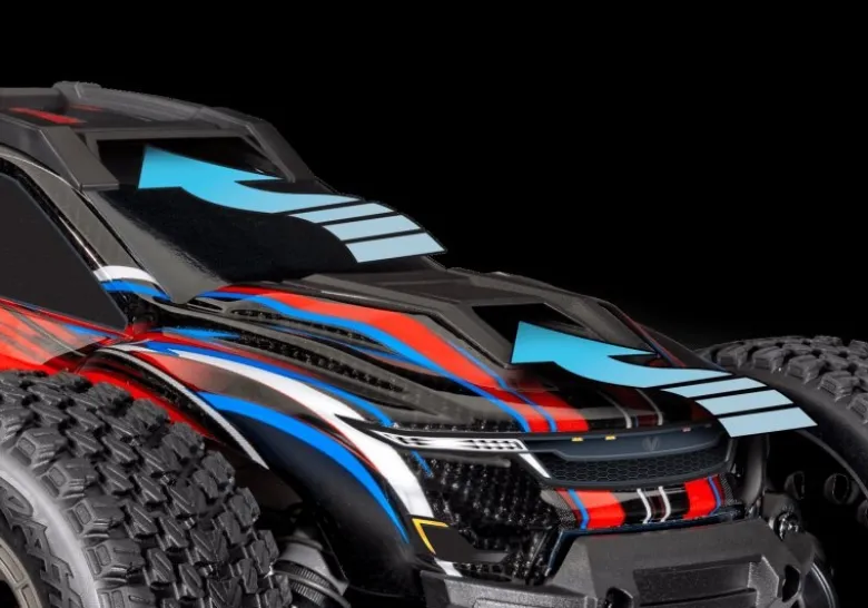 Traxxas 108076-1-BLUEMINI-XRT V2 3S 4x4 1:16 Monster-Truck RTR 2026, HD, blau mit 2S Lipo/Lader Brushless Version 2026