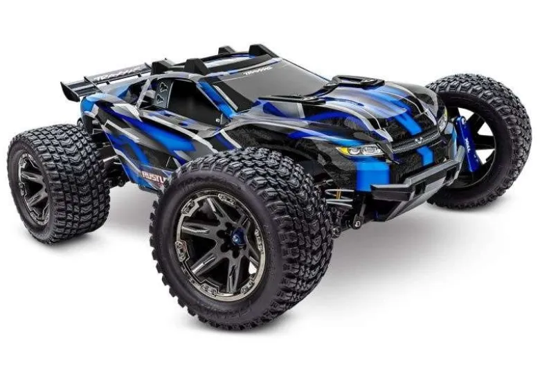 Traxxas 67097-4BLUERustler 4x4 Ultimate blau 1/10 Stadium Truck Brushless RTR