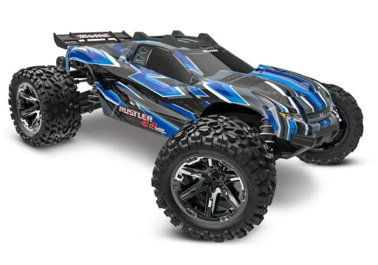 Traxxas 67376-4-BLUERustler 4x4 VXL HD 1:10 Brushless Stadium-Truck RTR, blau Angebot des Monats