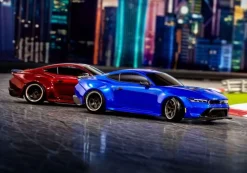 Traxxas 105237-4BLUE4-TEC Ford Mustang Brushed Drift 1:10 RTR, blau