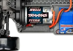 Traxxas 105237-4BLUE4-TEC Ford Mustang Brushed Drift 1:10 RTR, blau