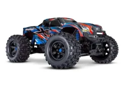 Traxxas 77096-4BLUEX-MAXX 8S 4x4 VXL Brushless Monster-Truck 1/7 RTR, blau neuste Version < 07.2025 mit belted Reifen und MG Servo
